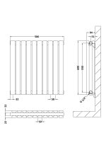 Horizontal Double Panel Radiator 600 x 586 - Image 2