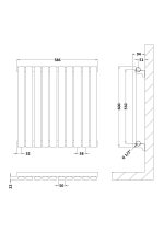 Horizontal Single Panel Radiator 600 x 586 - Image 2
