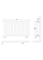 Horizontal Single Panel Radiator 600 x 992 - Image 2