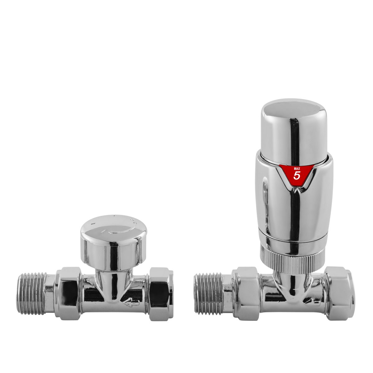 Straight Thermostatic Radiator Valve Pack - Image 1