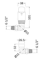 Corner Thermostatic Radiator Valve Pack - Image 2