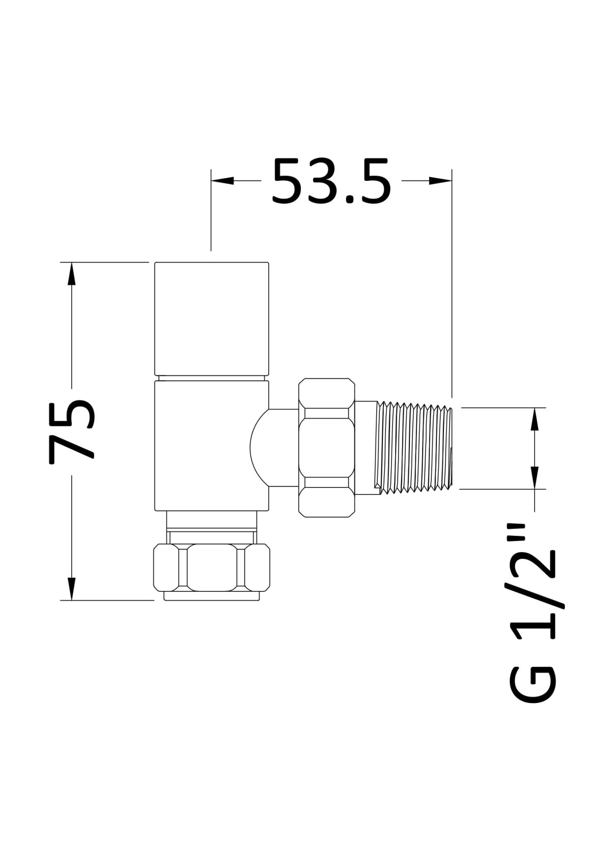 Angled Radiator Valve Pack (Pairs) - Image 2