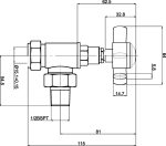 Crosshead Angled Radiator Valve Pack (Pairs) - Image 2