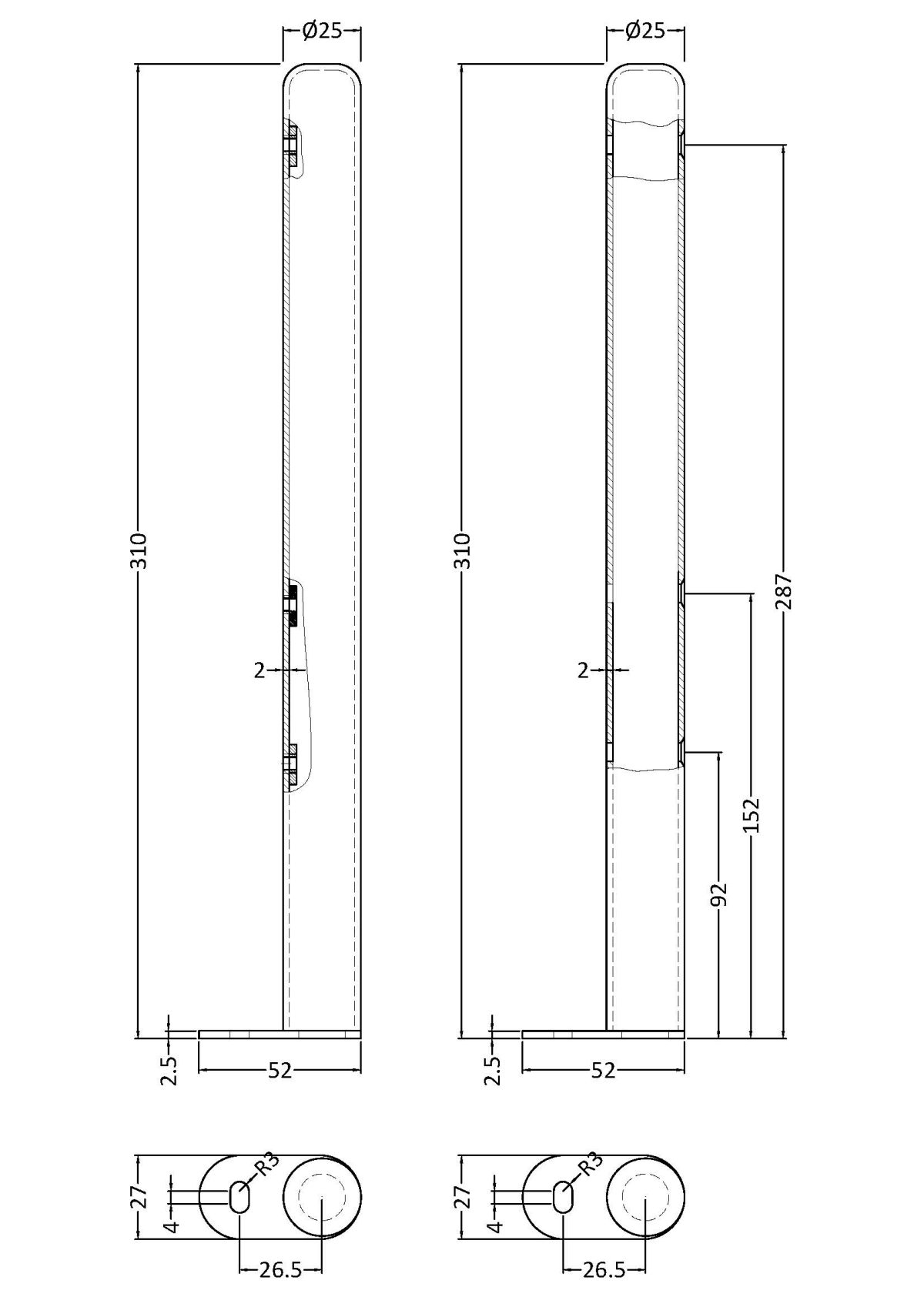 Floor Mounted Legs - Image 3