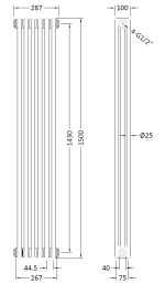 Triple Column Traditional Radiator - Image 3