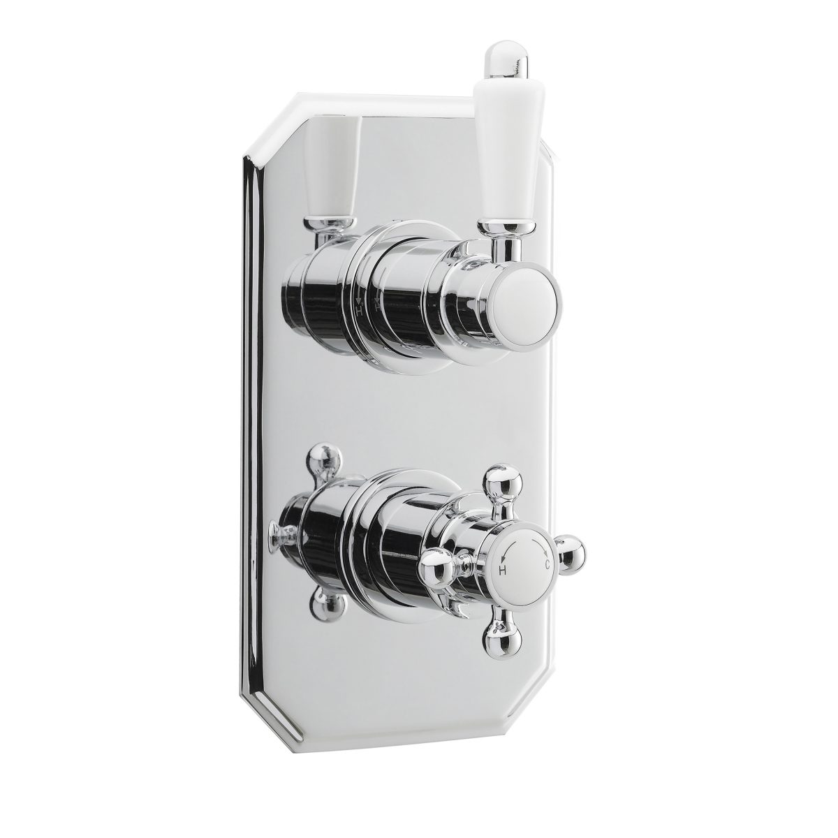 Twin Thermostatic Shower Valve - Image 1
