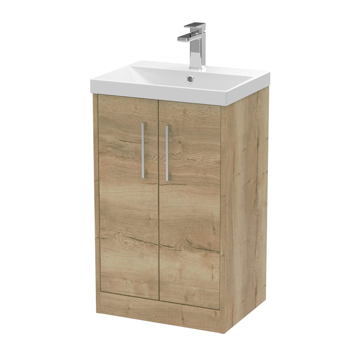 500mm Floor Standing 2 Door Vanity & Basin 3 - Image 1
