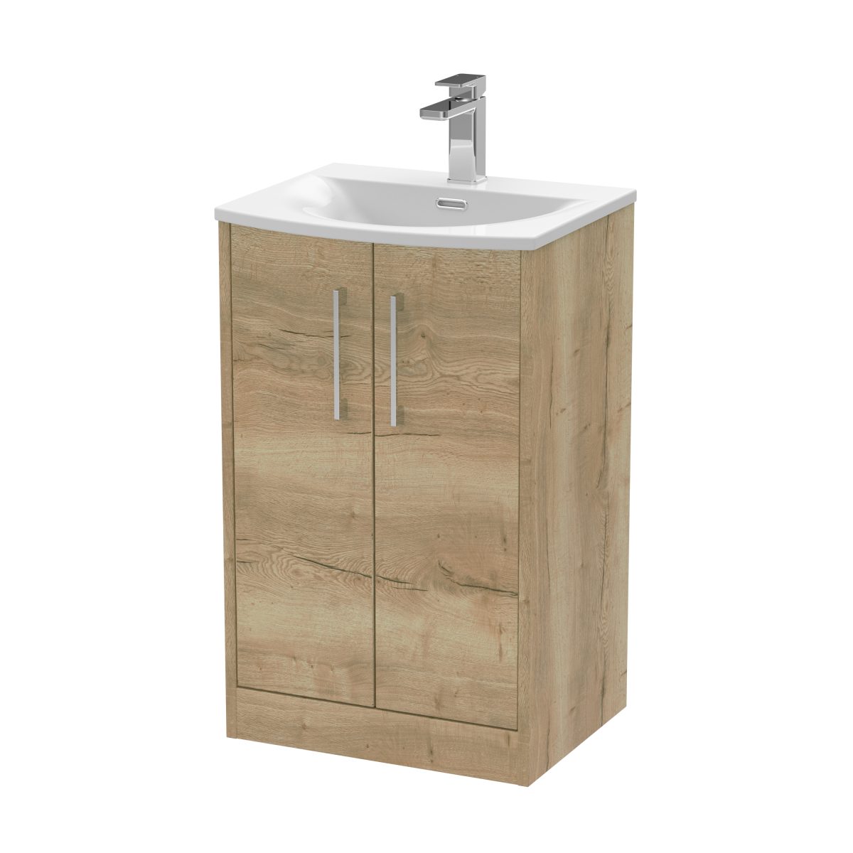 500mm Floor Standing 2 Door Vanity & Basin 4 - Image 1