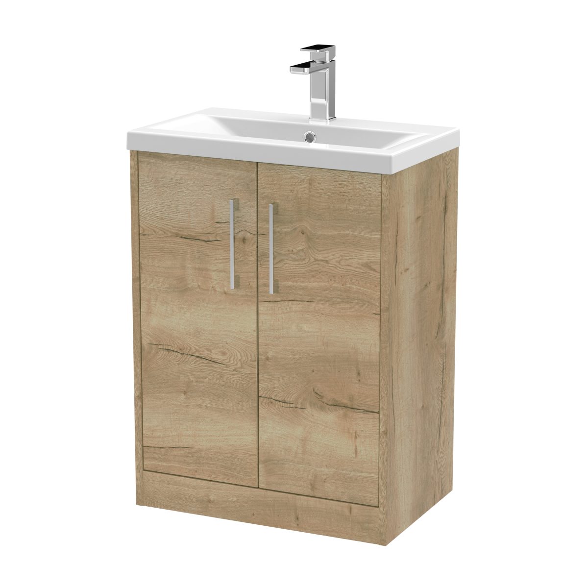 600mm Floor Standing 2 Door Vanity & Basin 1 - Image 1