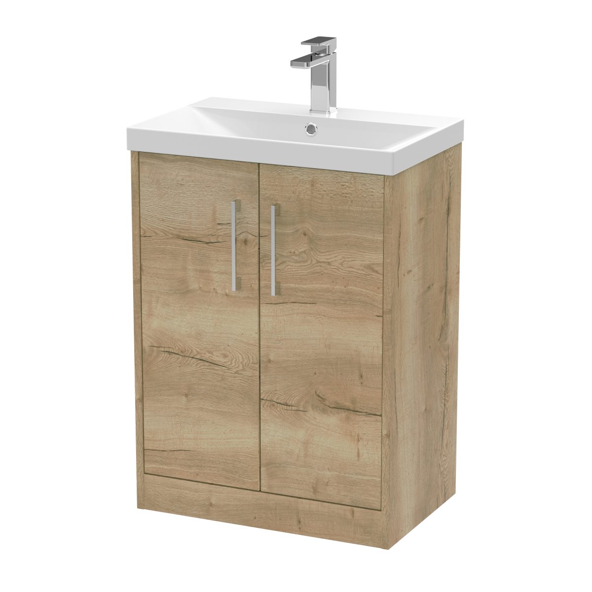 600mm Floor Standing 2 Door Vanity & Basin 3 - Image 1