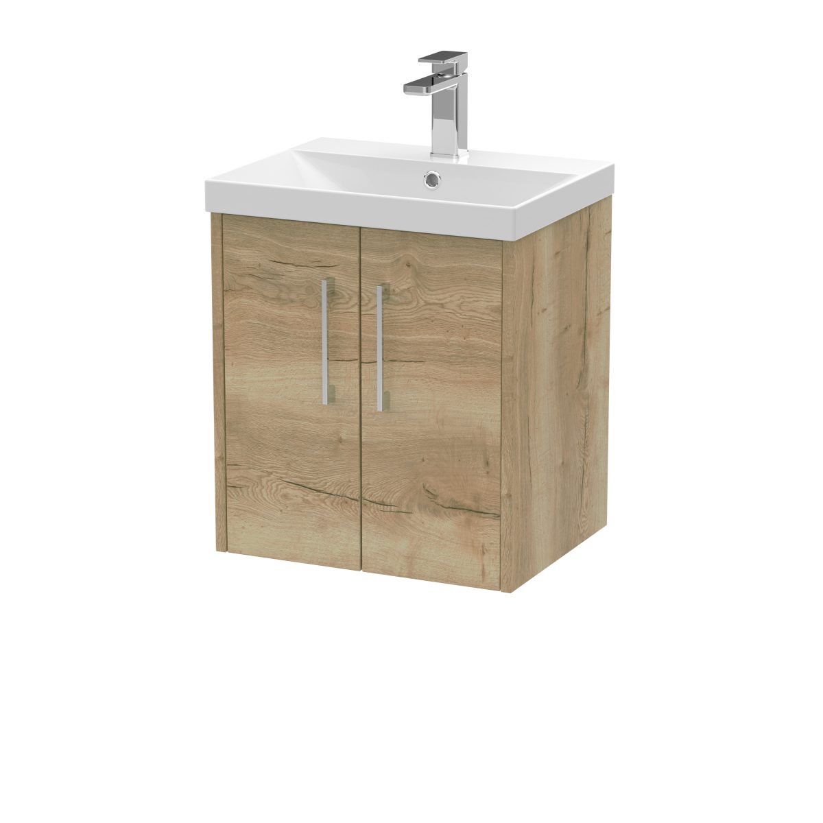 500mm Wall Hung 2 Door Vanity & Basin 3 - Image 1