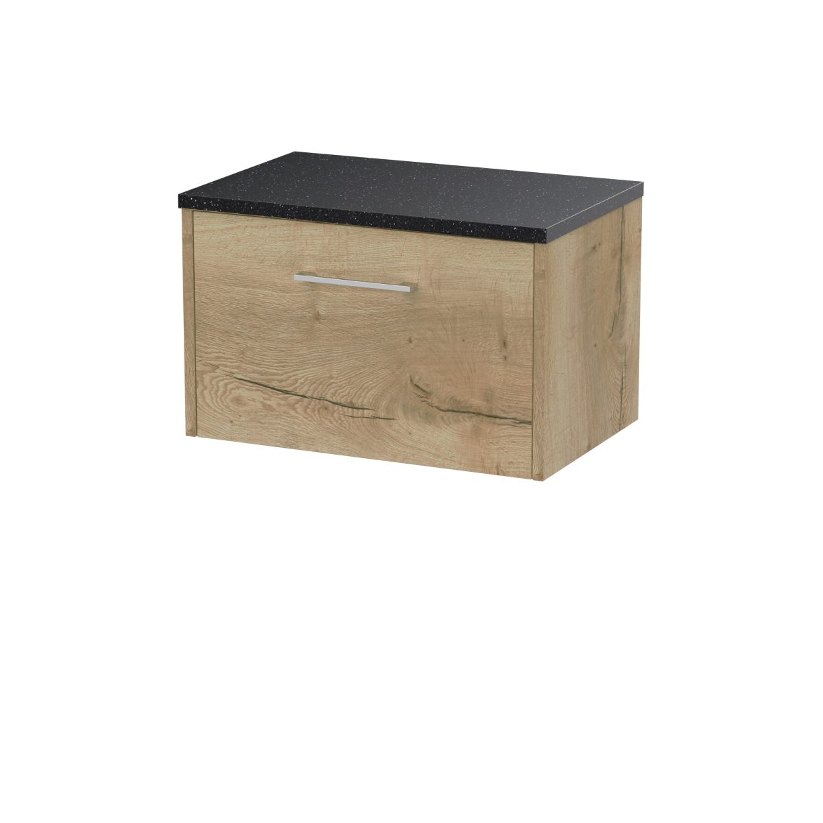 600mm Wall Hung Single Drawer Vanity & Laminate Top - Image 1