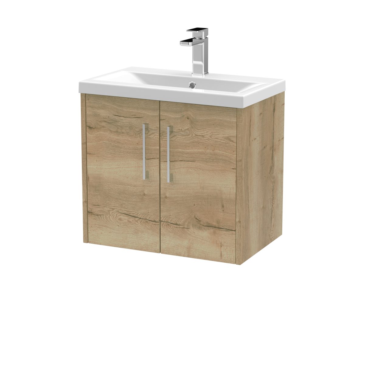 600mm Wall Hung 2 Door Vanity & Basin 1 - Image 1