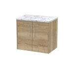 600 Wall Hung 2-Door Vanity & Laminate Worktop