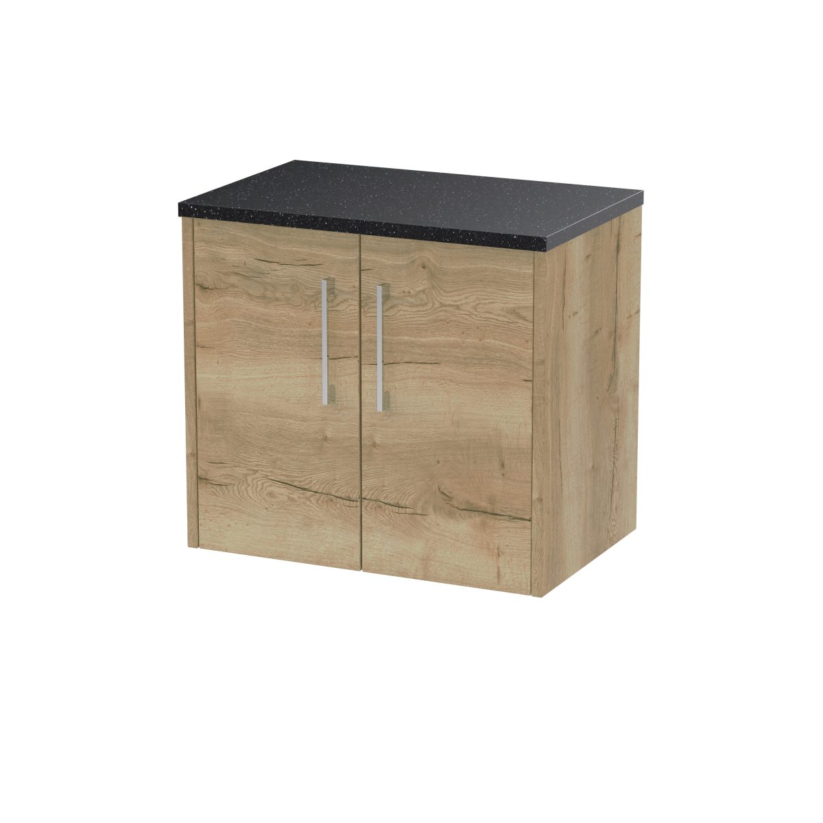 600mm Wall Hung 2 Door Vanity & Laminate Top - Image 1