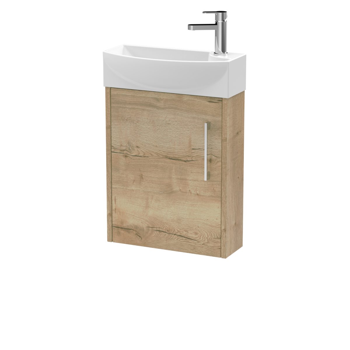 440mm Wall Hung 1 Door Unit & 1TH Basin LH - Image 1