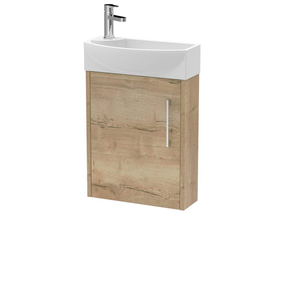440mm Wall Hung 1 Door Unit & 1TH Basin RH - Image 1