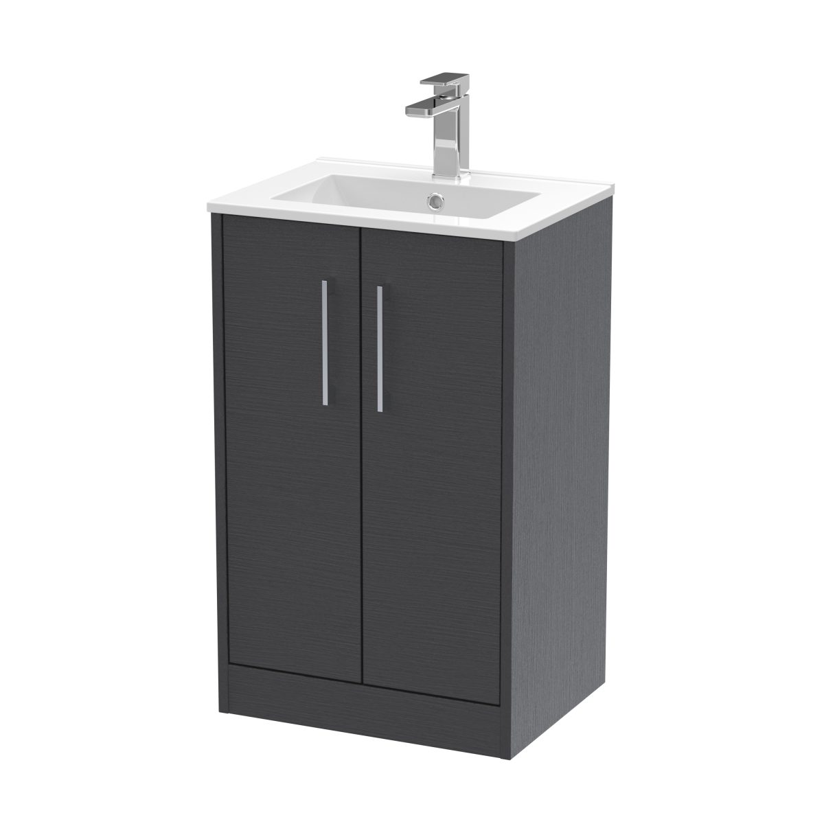 500mm Floor Standing 2 Door Vanity & Basin 2 - Image 1