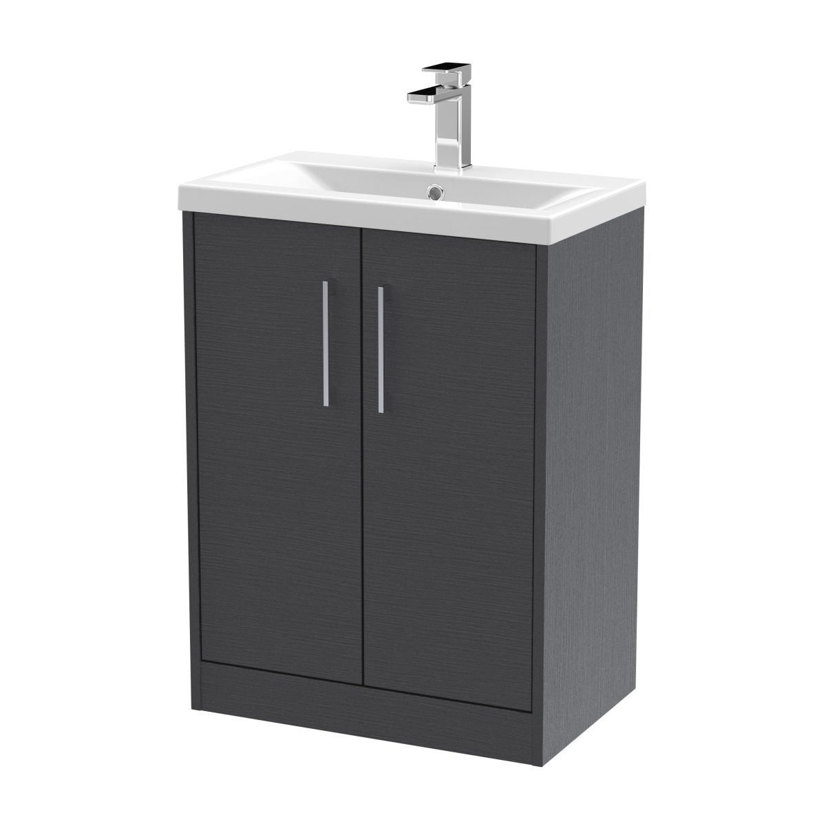 600mm Floor Standing 2 Door Vanity & Basin 1 - Image 1
