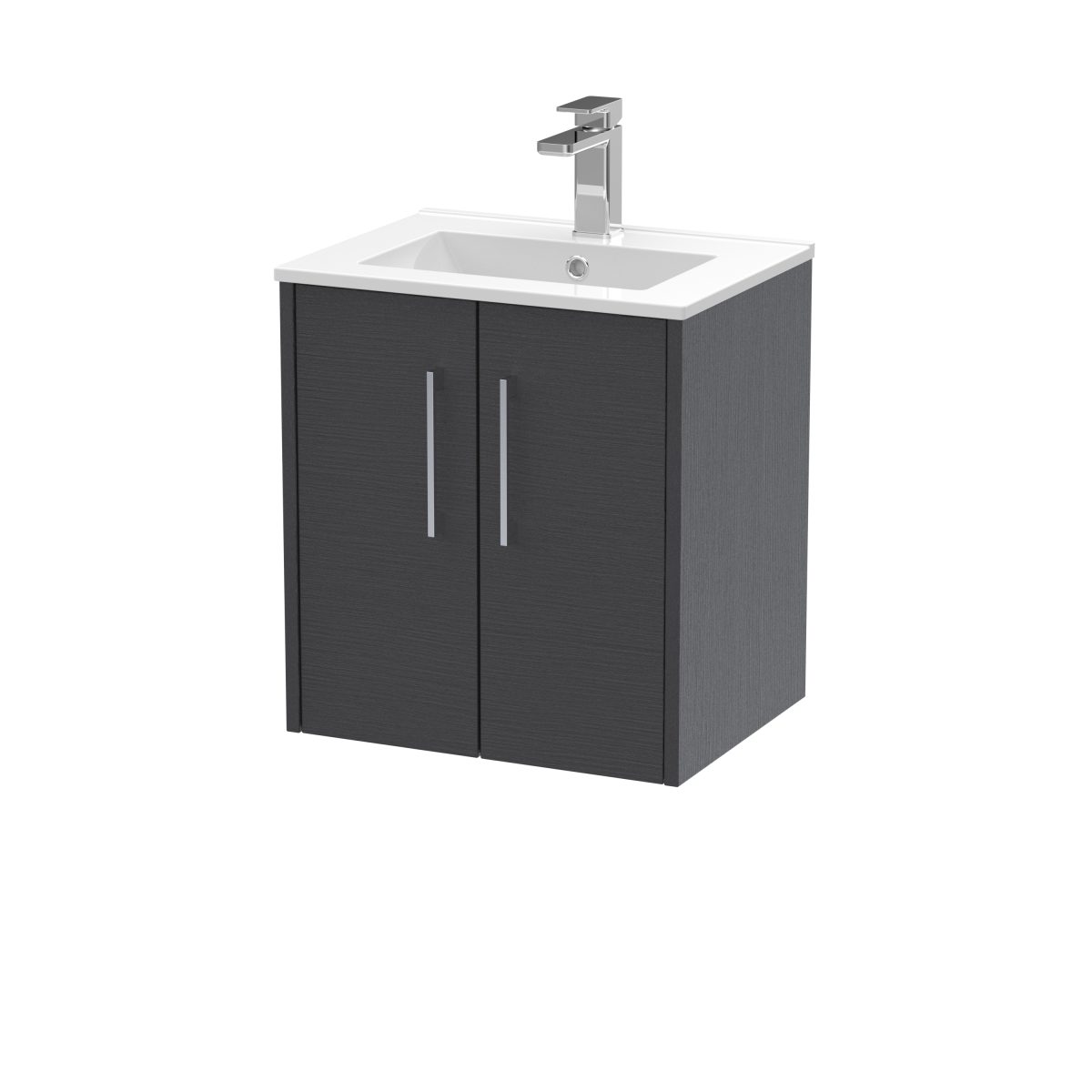 500mm Wall Hung 2 Door Vanity & Basin 2 - Image 1