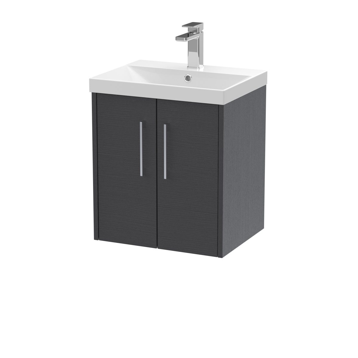 500mm Wall Hung 2 Door Vanity & Basin 3 - Image 1