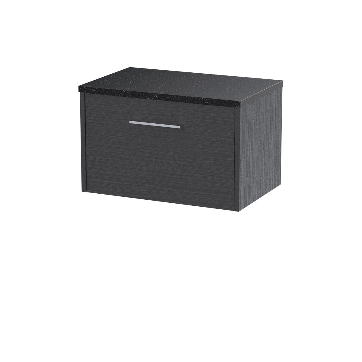 600mm Wall Hung Single Drawer Vanity & Laminate Top - Image 1
