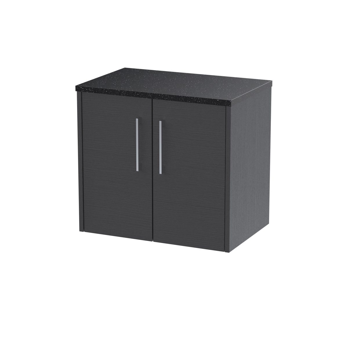 600mm Wall Hung 2 Door Vanity & Laminate Top - Image 1