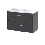 800 Wall Hung 2-Drawer Vanity & Laminate Worktop