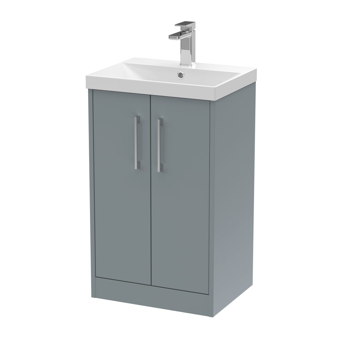 500mm Floor Standing 2 Door Vanity & Basin 3 - Image 1