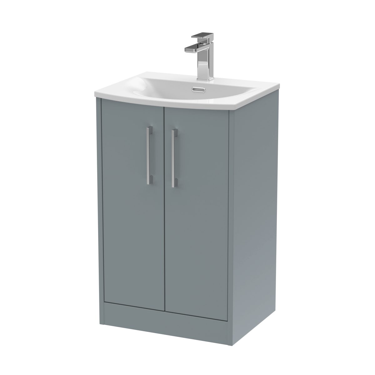 500mm Floor Standing 2 Door Vanity & Basin 4 - Image 1