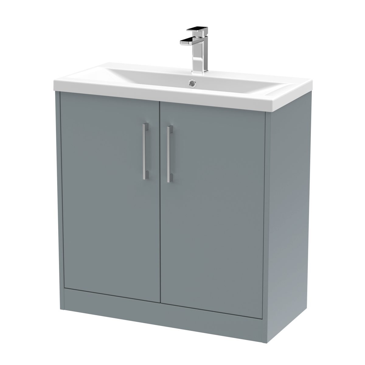 800mm Floor Standing 2 Door Vanity & Basin 1 - Image 1
