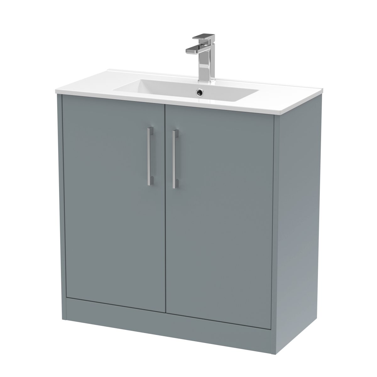 800mm Floor Standing 2 Door Vanity & Basin 2 - Image 1