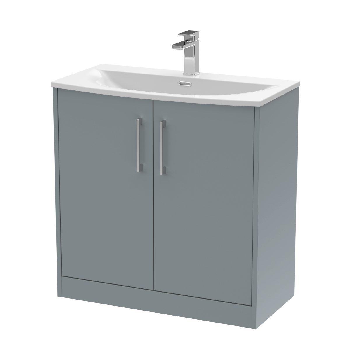 800mm Floor Standing 2 Door Vanity & Basin 4 - Image 1
