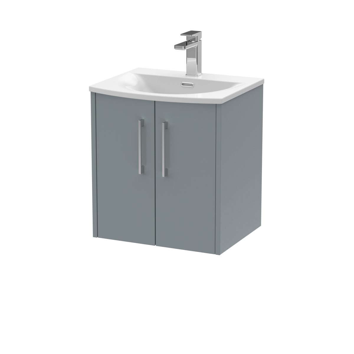 500mm Wall Hung 2 Door Vanity & Basin 4 - Image 1
