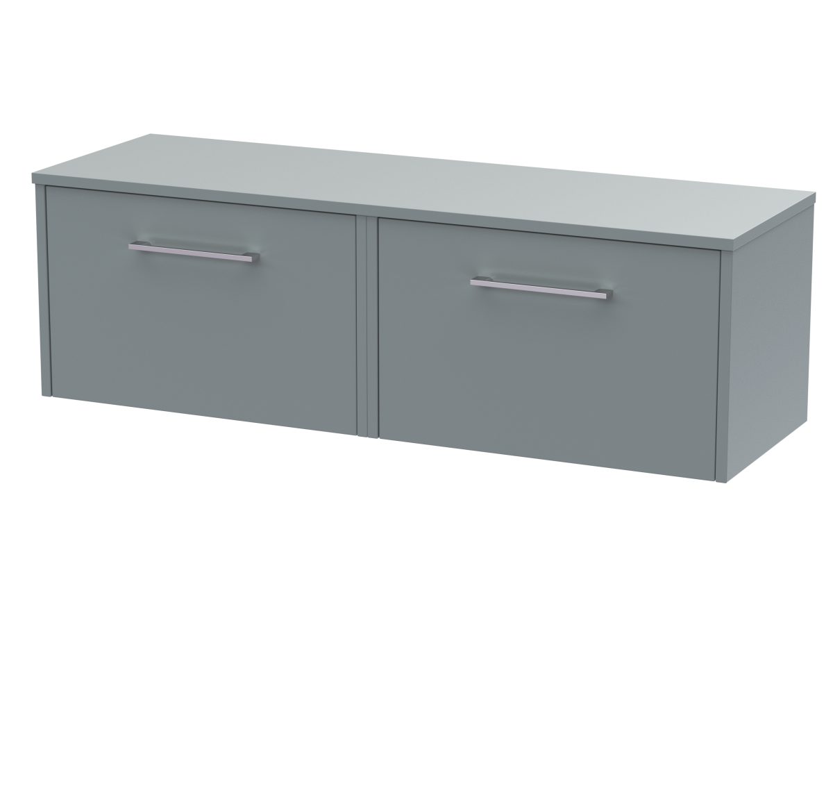 1200mm Wall Hung 2 Drawer Vanity & Worktop - Image 1