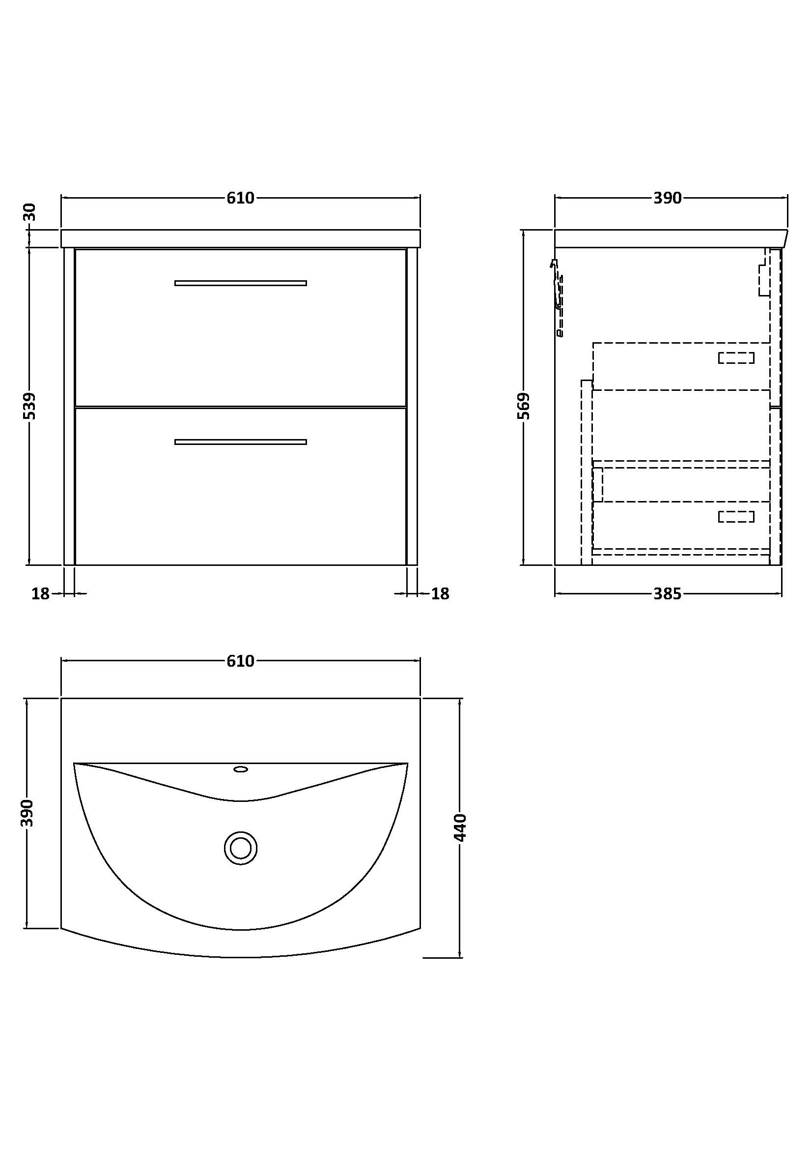 jnu2324g_furniture_v2_ld.jpg 600mm Wall Hung 2 Drawer Vanity & Basin 4 - Image 4