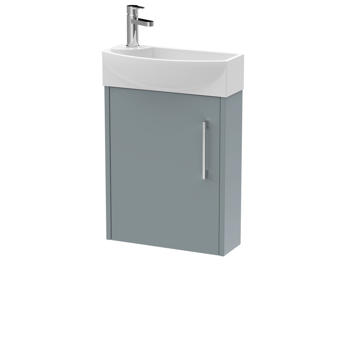 440mm Wall Hung 1 Door Unit & 1TH Basin RH - Image 1