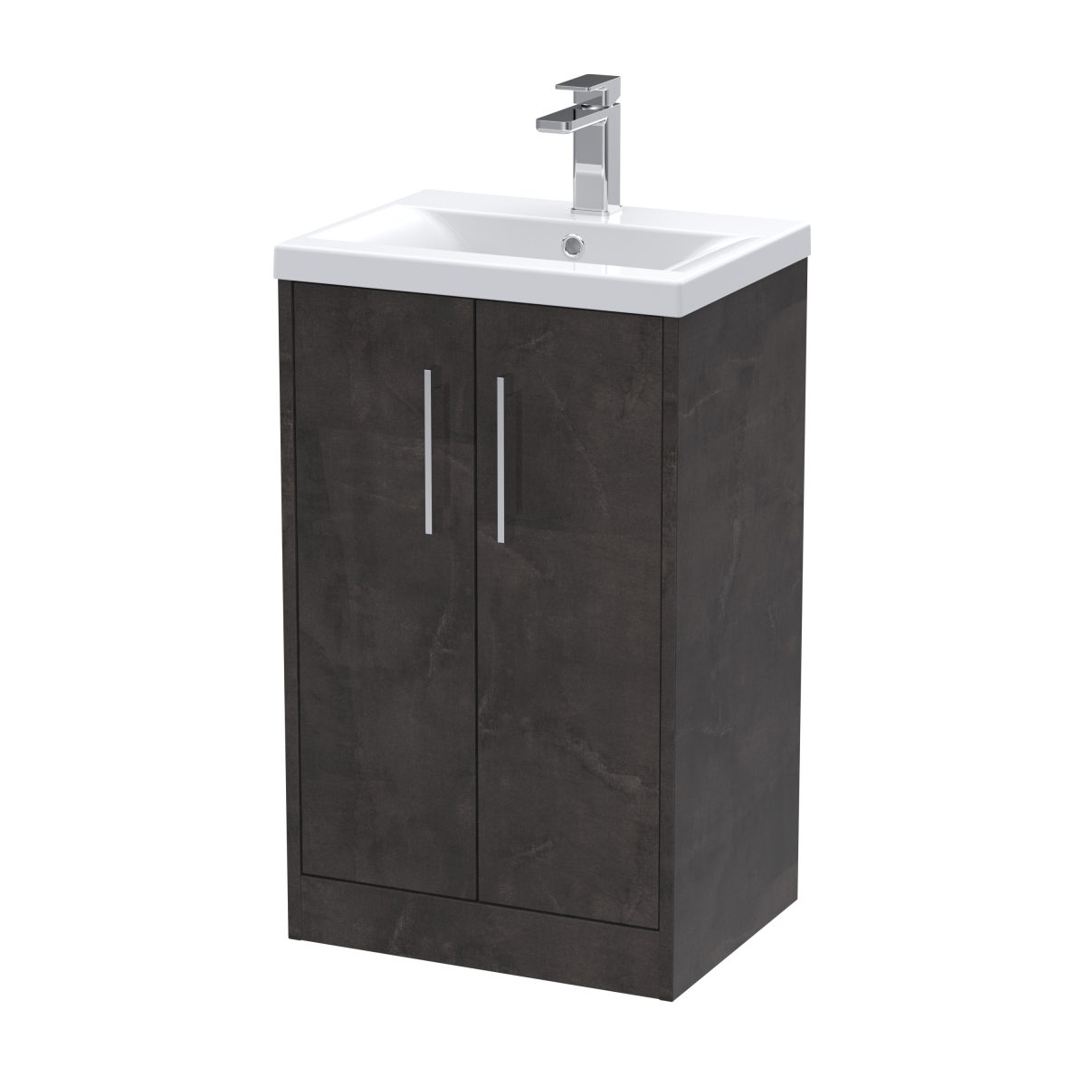 500mm Floor Standing 2 Door Vanity & Basin 1 - Image 1