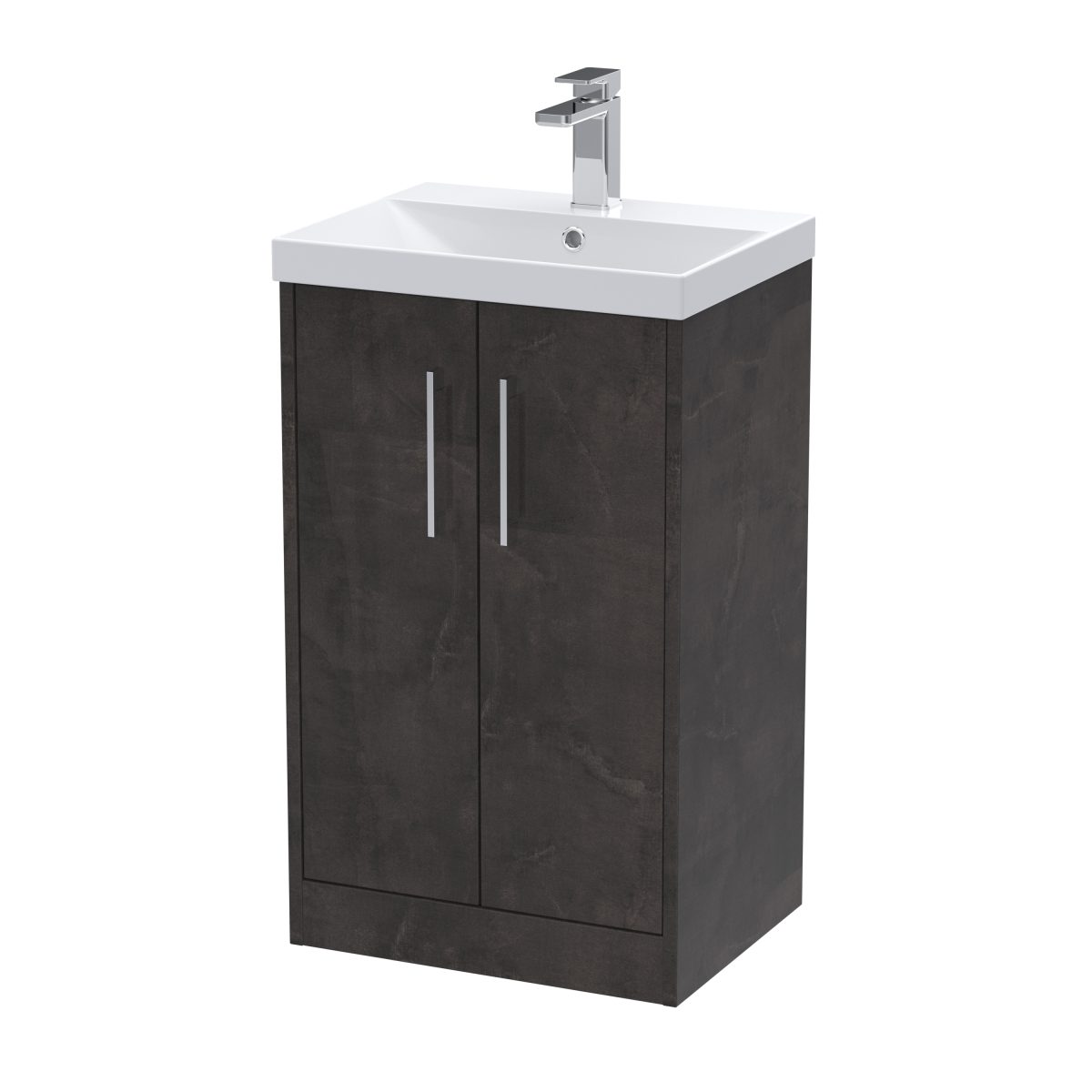 500mm Floor Standing 2 Door Vanity & Basin 3 - Image 1