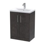 600mm Floor Standing 2 Door Vanity & Basin 1