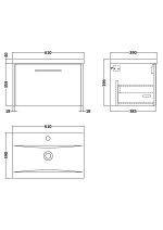 600mm Wall Hung 1 Drawer Vanity & Basin 1 - Image 3