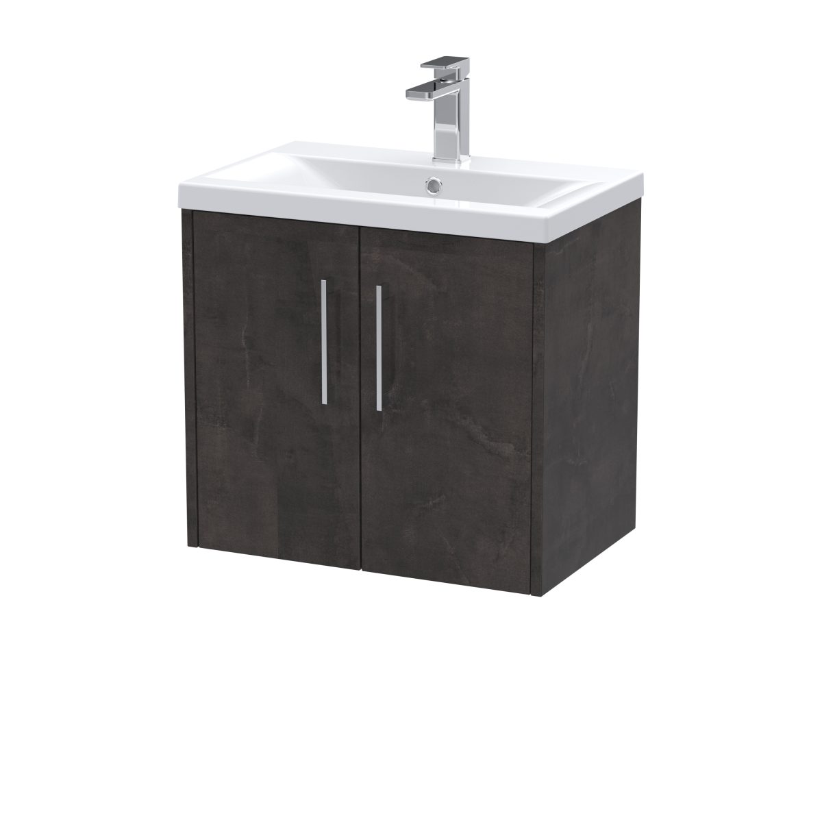 600mm Wall Hung 2 Door Vanity & Basin 1 - Image 1