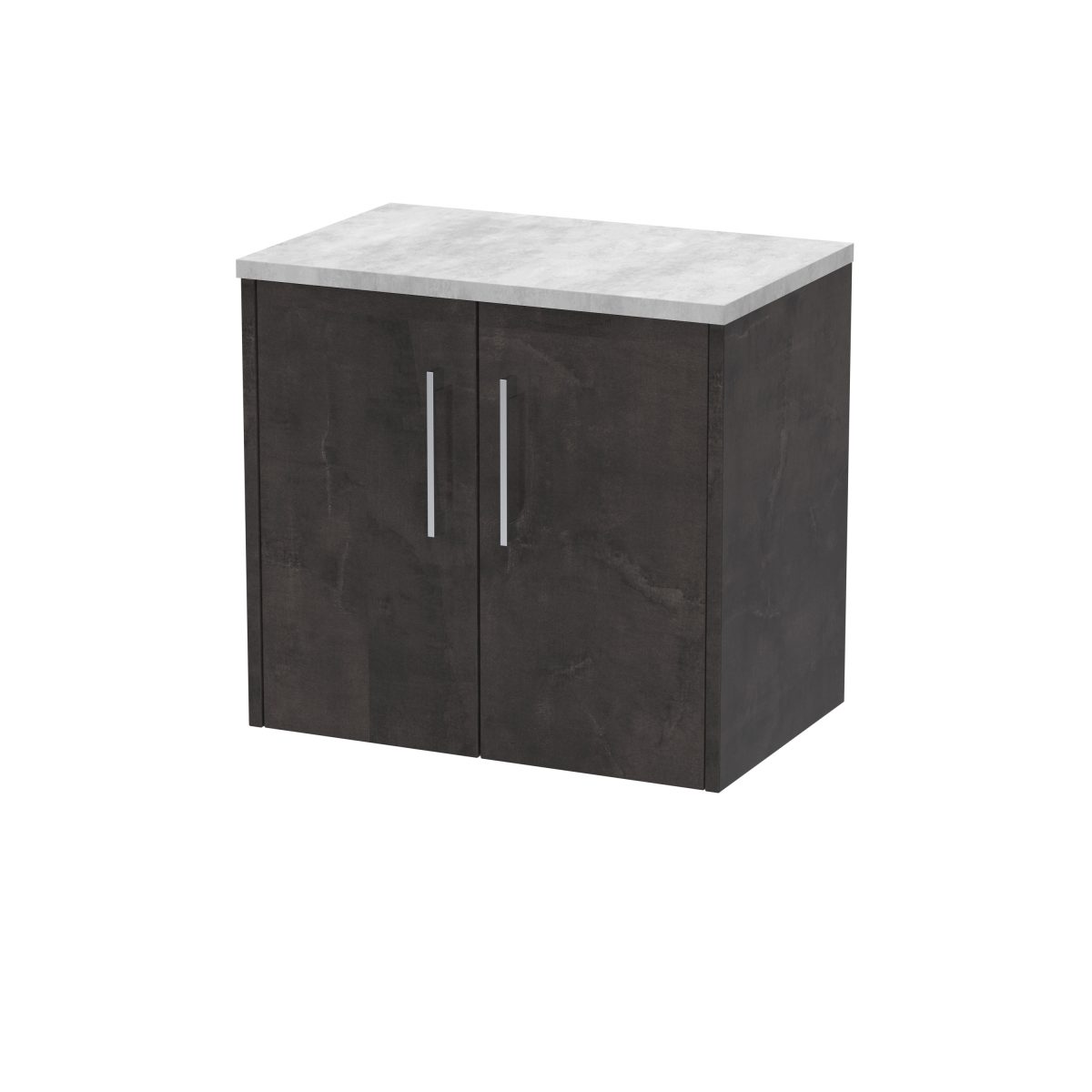 600mm Wall Hung 2 Door Vanity & Worktop - Image 1