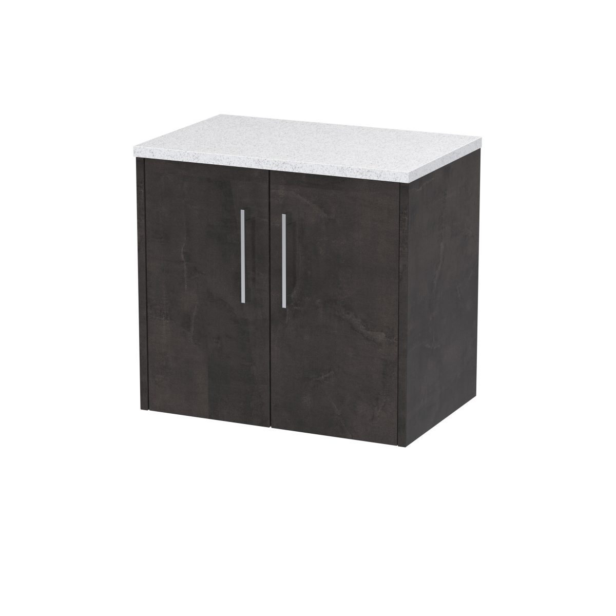 600mm Wall Hung 2 Door Vanity & Worktop - Image 1