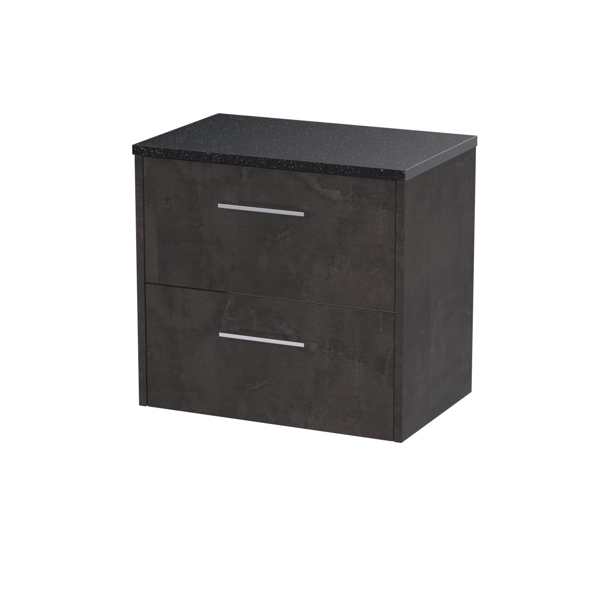 600mm Wall Hung 2 Drawer Vanity & Worktop - Image 1