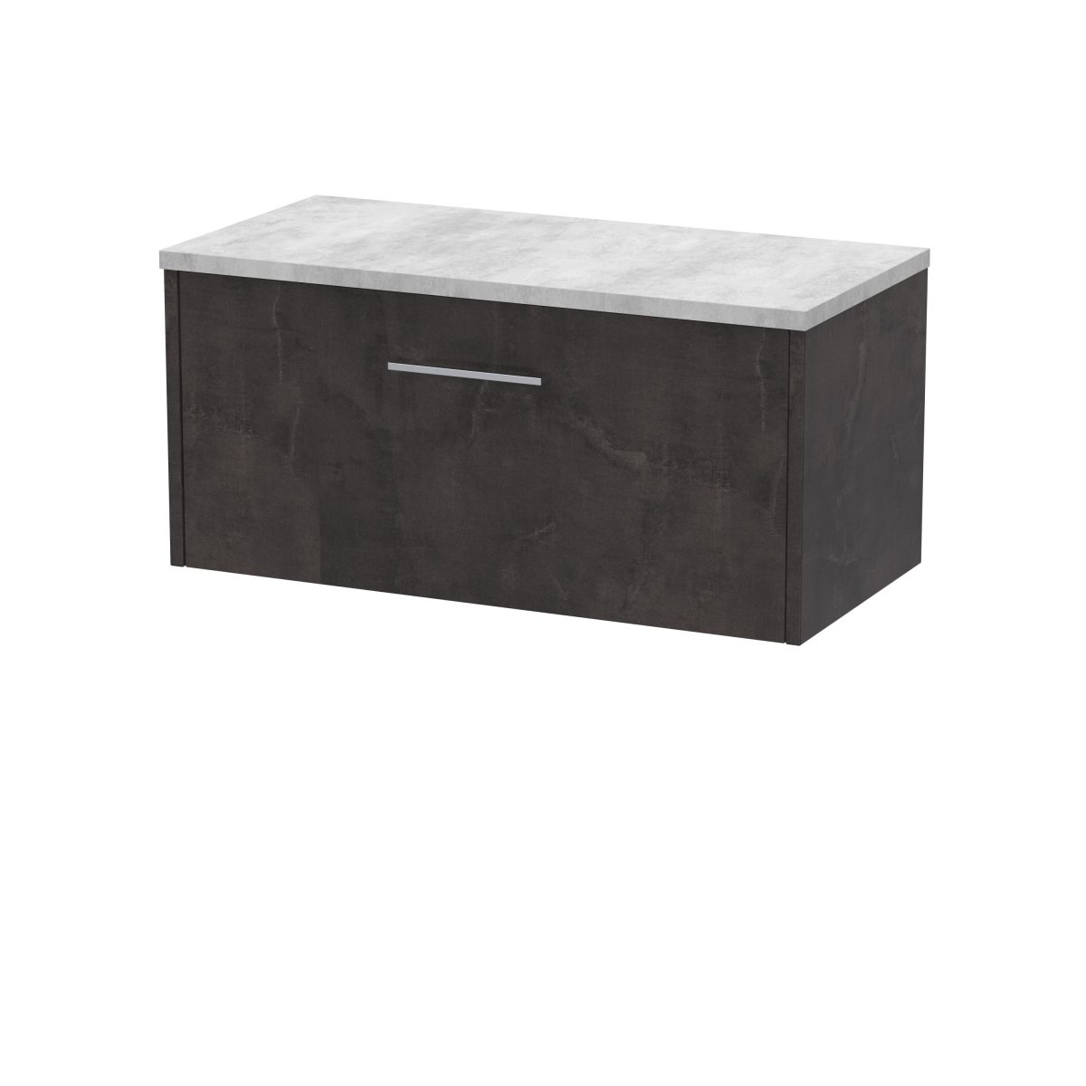 800mm Wall Hung 1 Drawer Vanity & Worktop - Image 1