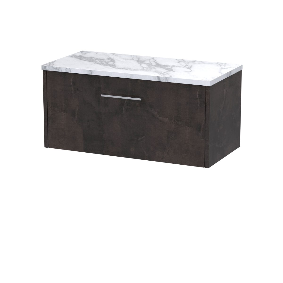 800 Wall Hung 1-Drawer Vanity & Laminate Worktop - Image 1