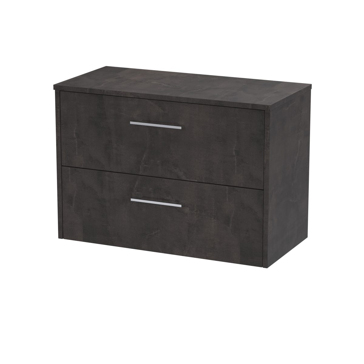 800mm Wall Hung 2 Drawer Vanity & Worktop - Image 1