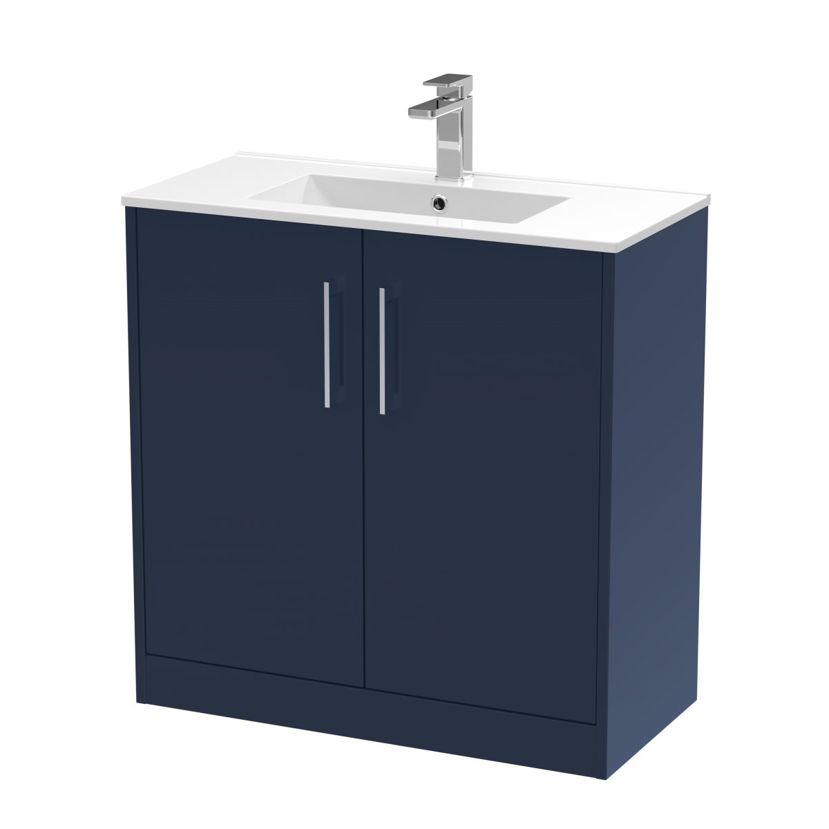 800mm Floor Standing 2-Door Vanity & Basin 2 - Image 1