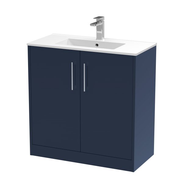 800mm Floor Standing 2-Door Vanity & Basin 2